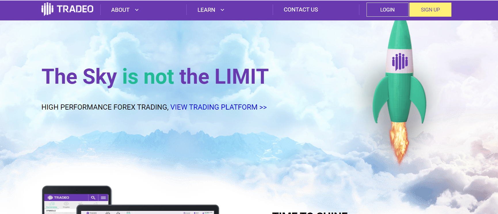 Tradeo Homepage Tradeo Homepage